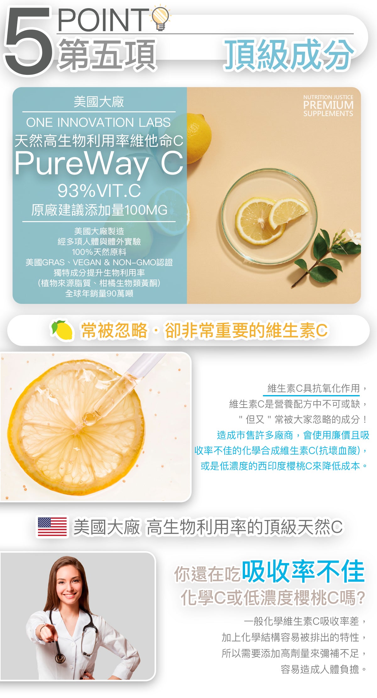 天然高生物利用率維他命C